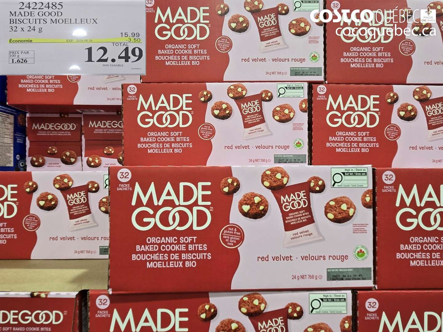 2422485 MADE GOOD BISCUITS MOELLEUX ($3.50 INSTANT SAVINGS EXPIRES ON 2026-08-16) $12.49