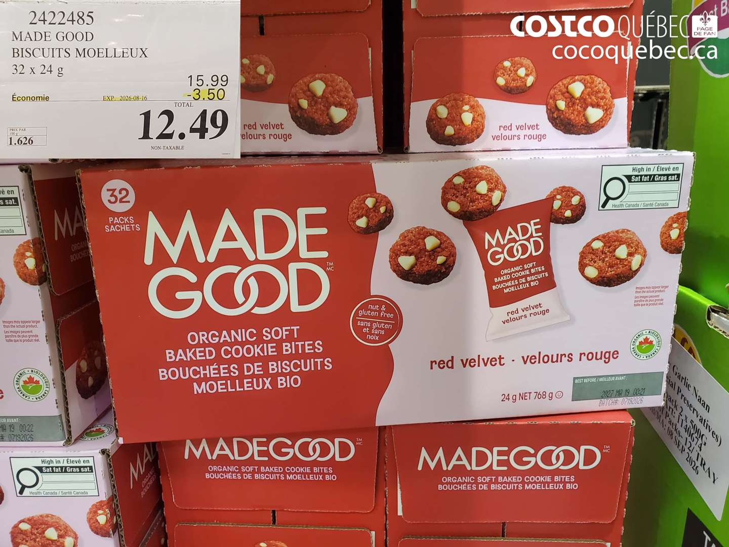 2422485 MADE GOOD BISCUITS MOELLEUX ($3.50 INSTANT SAVINGS EXPIRES ON 2026-08-16) $12.49
