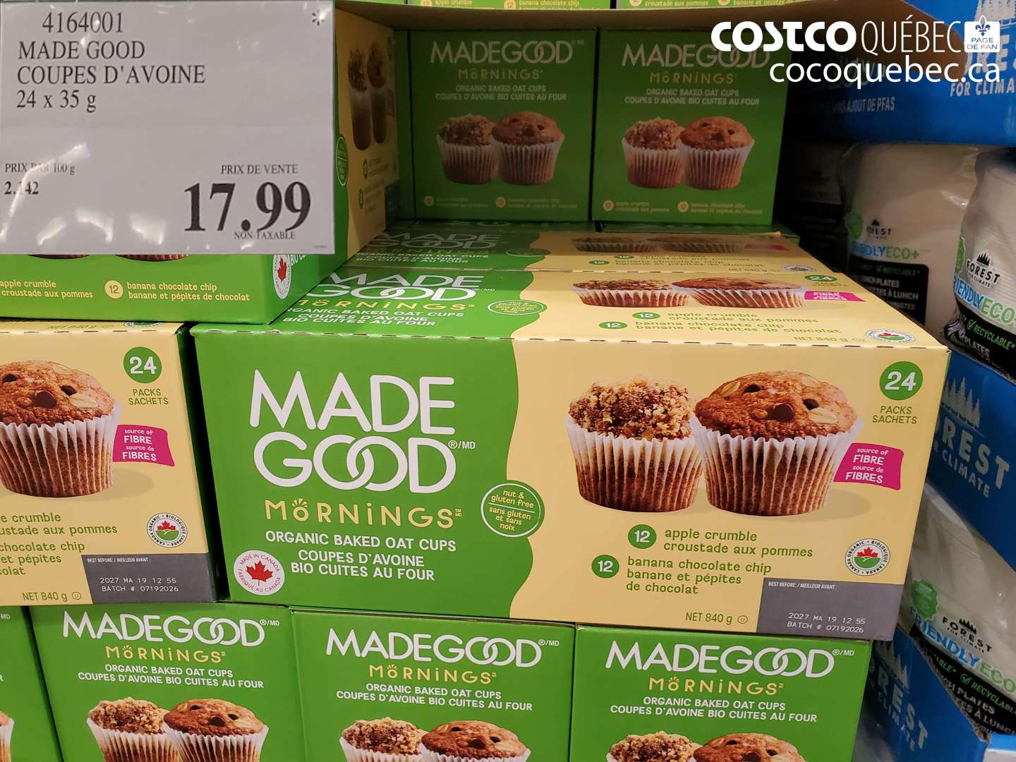 4164001 MADE GOOD COUPES D'AVOINE $17.99