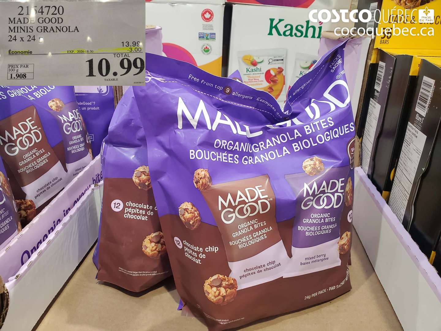 2154720 MADE GOOD MINIS GRANOLA ($3.00 INSTANT SAVINGS EXPIRES ON 2026-08-30) $10.99