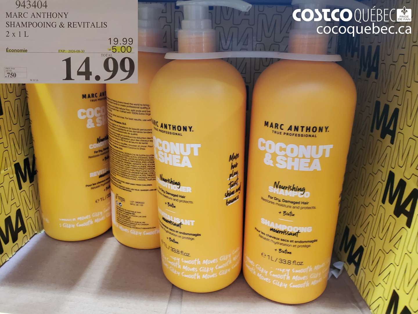 943404 MARC ANTHONY SHAMPOOING & REVITALIS ($5.00 INSTANT SAVINGS EXPIRES ON 2026-08-30) $14.99