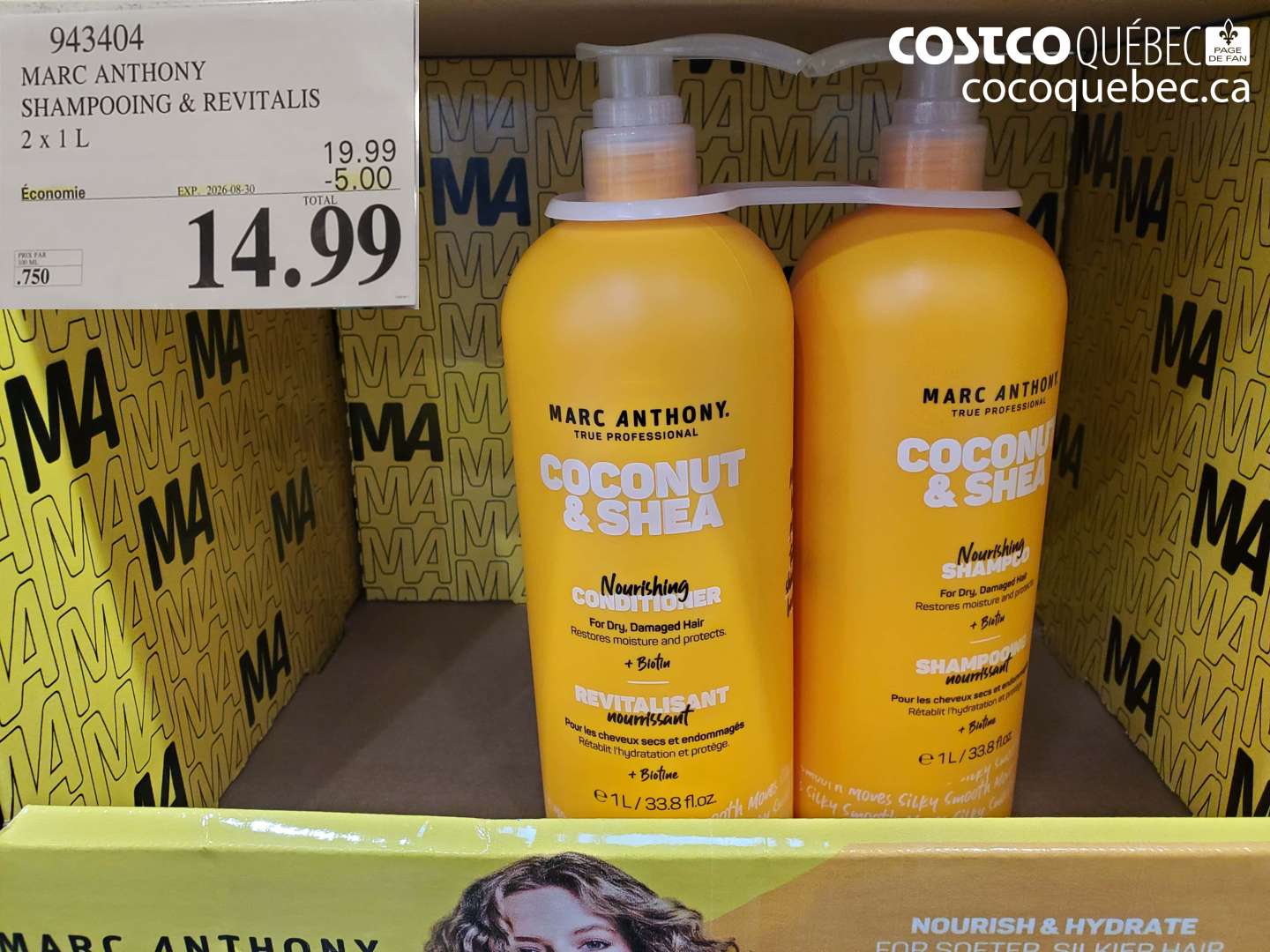 943404 MARC ANTHONY SHAMPOOING & REVITALIS ($5.00 INSTANT SAVINGS EXPIRES ON 2026-08-30) $14.99