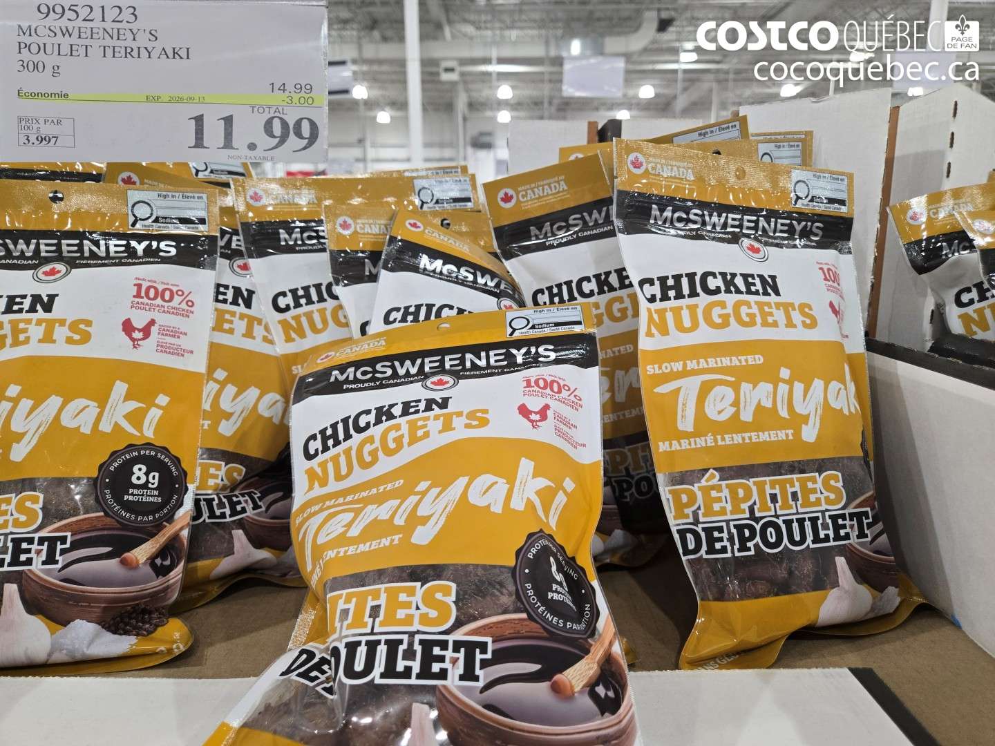 9952123 MCSWEENEY'S POULET TERIYAKI ($3.00 INSTANT SAVINGS EXPIRES ON 2026-09-13) $11.99