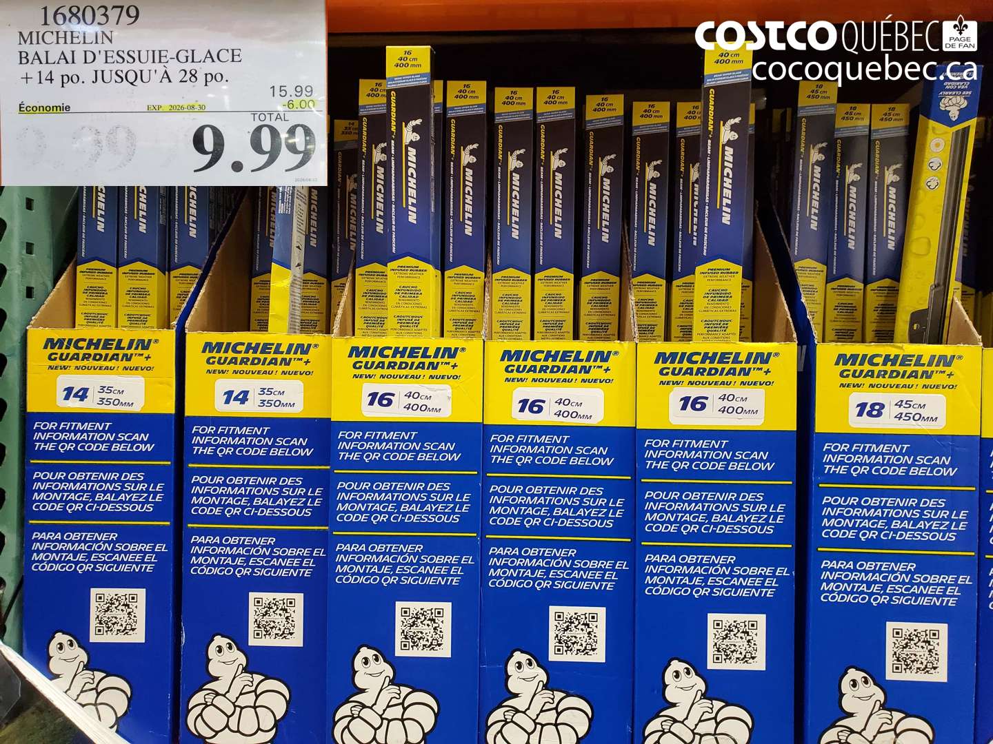 1680379 MICHELIN BALAI D'ESSUIE-GLACE +14 PO. JUSQU'À 28 PO. ($6.00 INSTANT SAVINGS EXPIRES ON 2026-08-30) $9.99