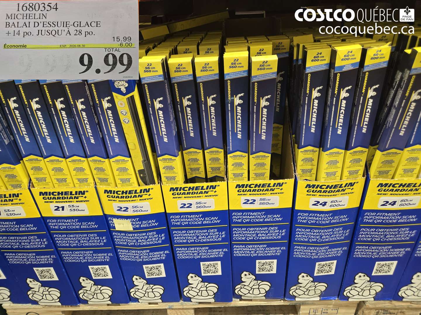 1680354 MICHELIN BALAI D'ESSUIE-GLACE +14 PO. JUSQU'À 28 PO. ($6.00 INSTANT SAVINGS EXPIRES ON 2026-08-30) $9.99