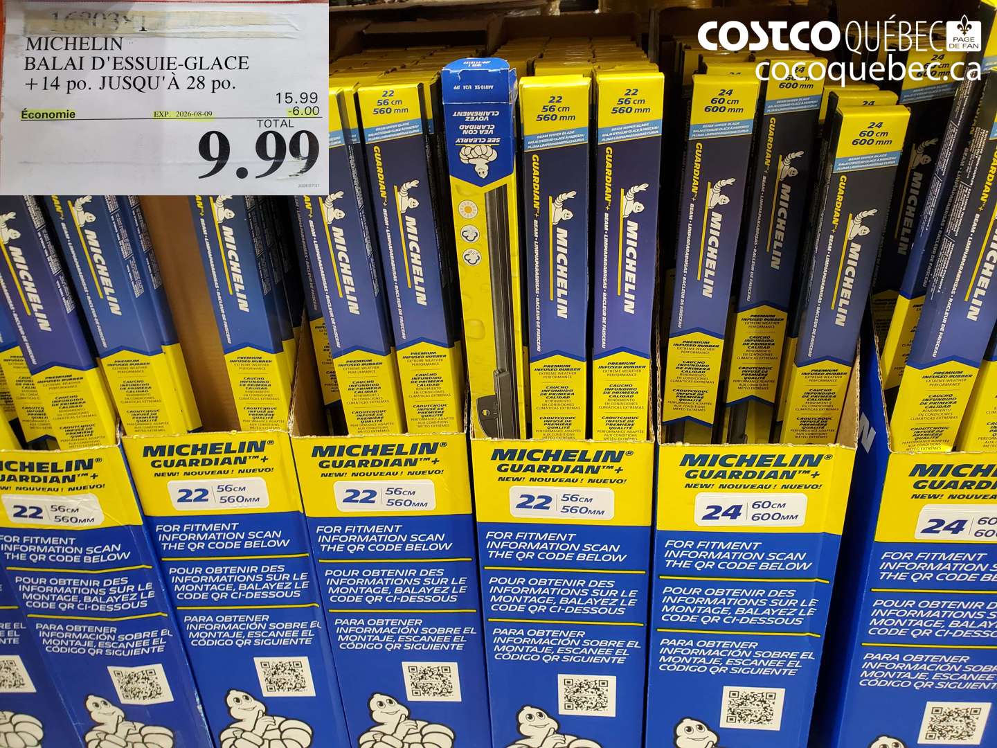 1690331 MICHELIN BALAI D'ESSUIE-GLACE + 14 PO. JUSQU'À 28 PO. ($6.00 INSTANT SAVINGS EXPIRES ON 2026-08-09) $9.99