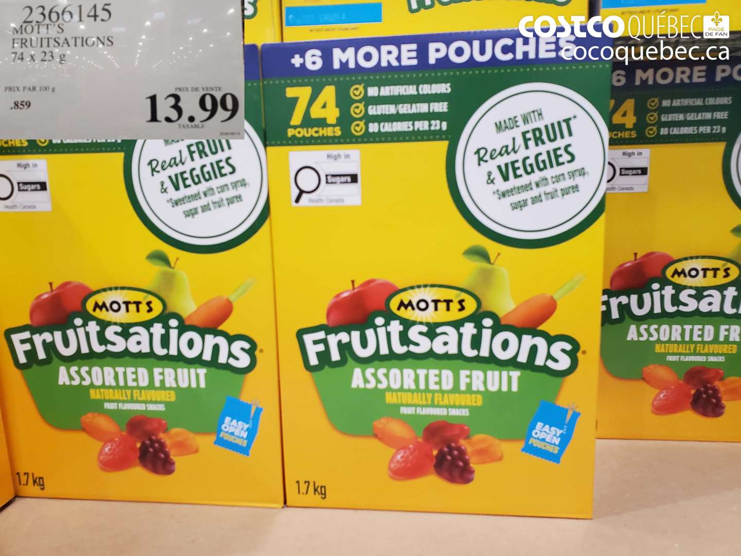 2366145 MOTT'S FRUITSATIONS $13.99