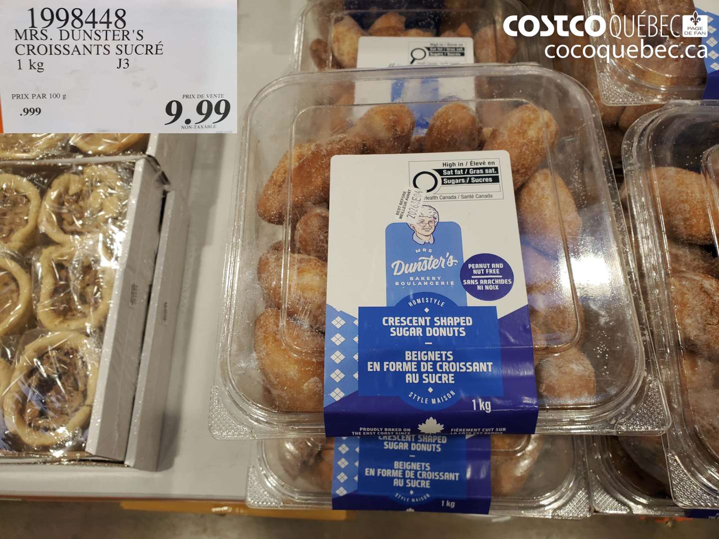 1998448 MRS. DUNSTER'S CROISSANTS SUCRÉ $9.99