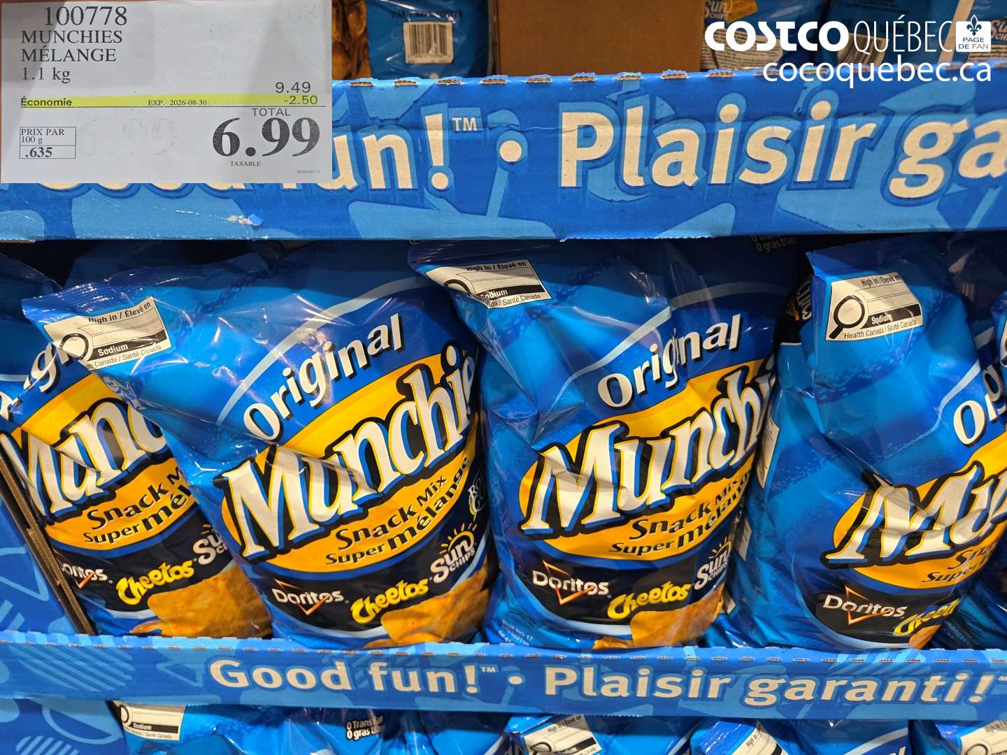 100778 MUNCHIES MÉLANGE ($2.50 INSTANT SAVINGS EXPIRES ON 2026-08-30) $6.99