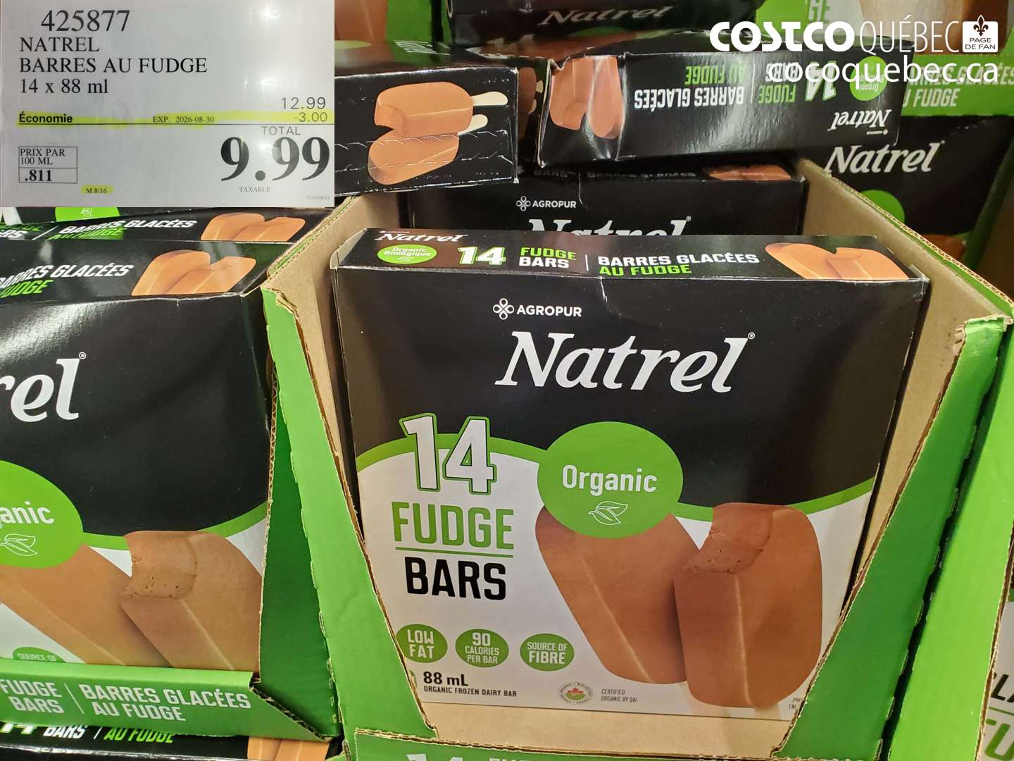 425877 NATREL BARRES AU FUDGE 14 X 88 ML ($3.00 INSTANT SAVINGS EXPIRES ON 2026-08-30) $9.99