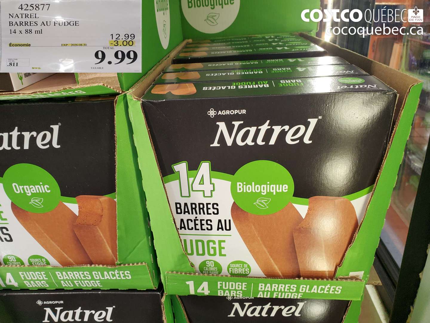 425877 NATREL BARRES AU FUDGE ($3.00 INSTANT SAVINGS EXPIRES ON 2026-08-30) $9.99