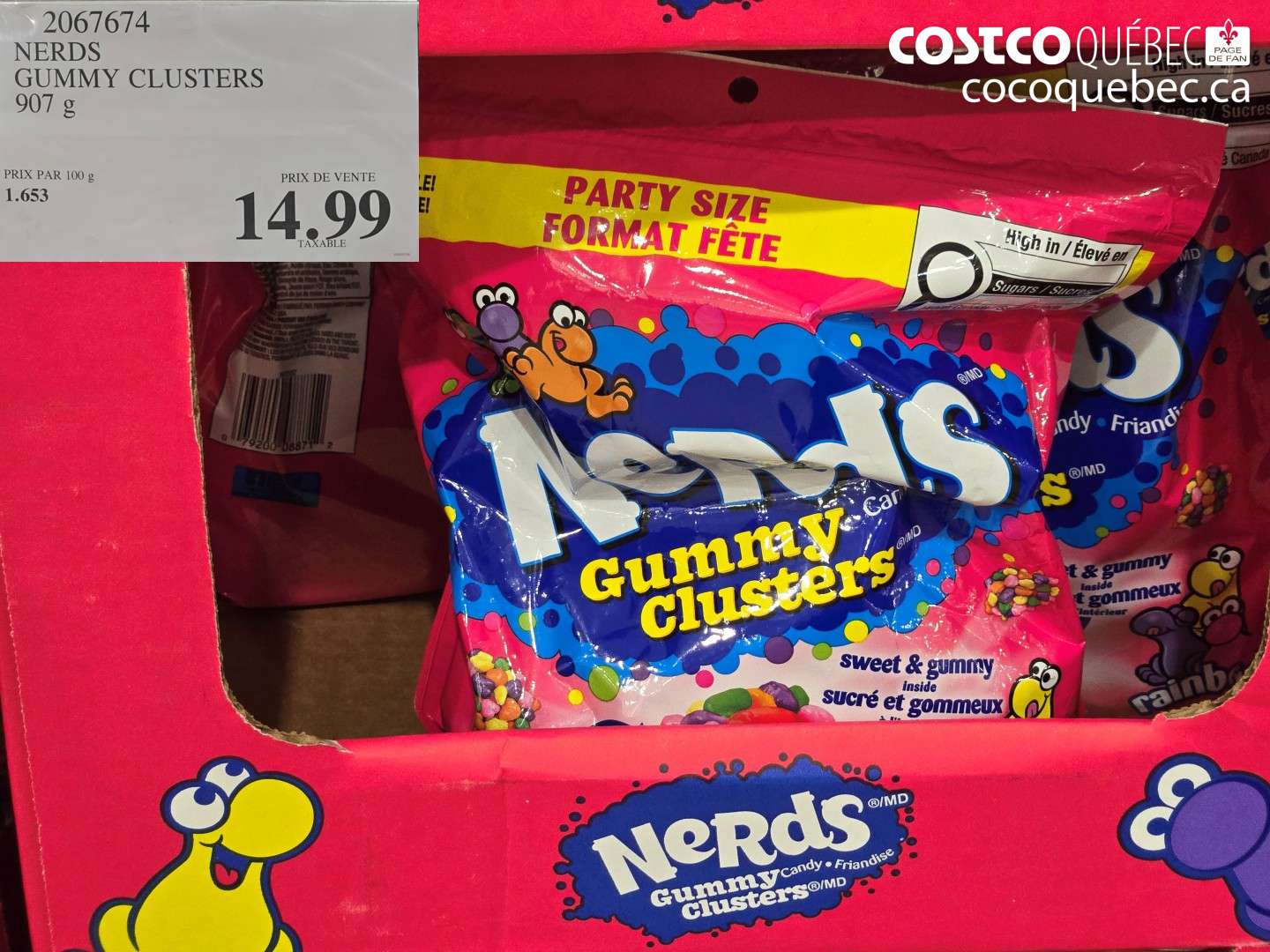 2067674 NERDS GUMMY CLUSTERS $14.99