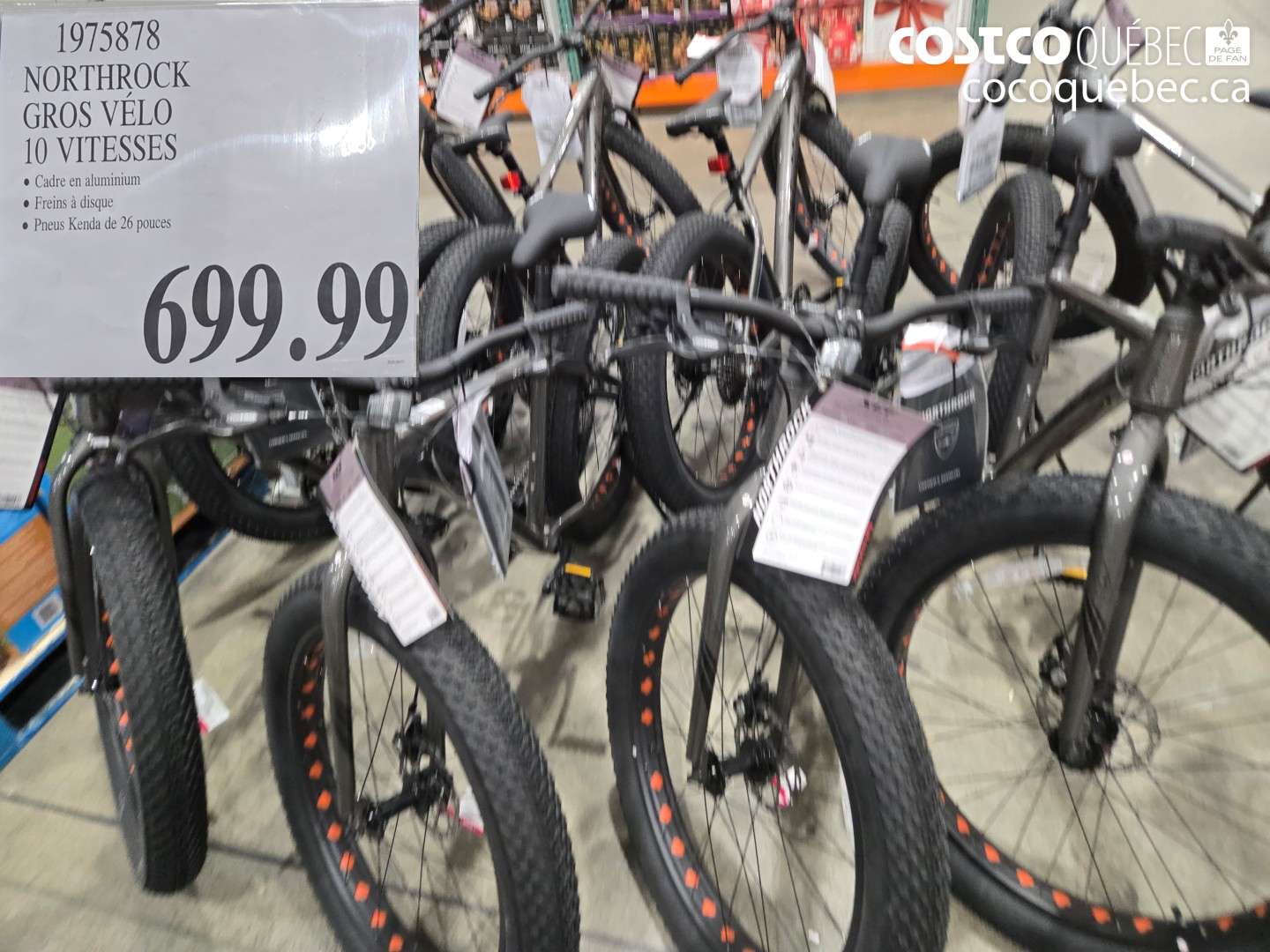 1975878 NORTHROCK GROS VÉLO 10 VITESSES $699.99