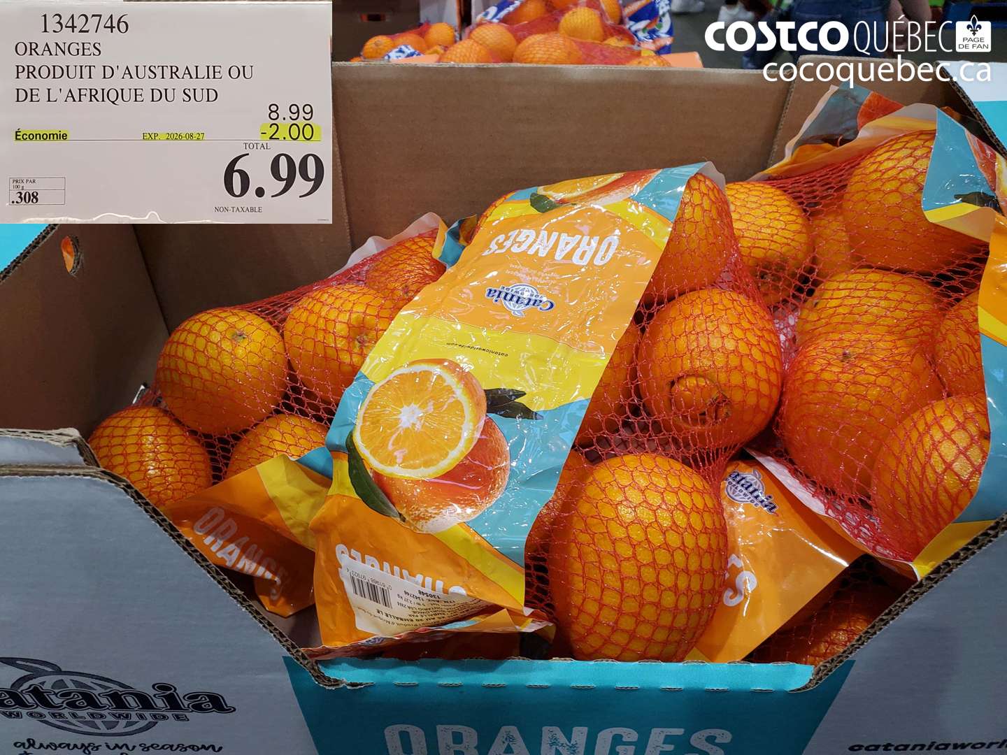 1342746 ORANGES ($2.00 INSTANT SAVINGS EXPIRES ON 2026-08-27) $6.99