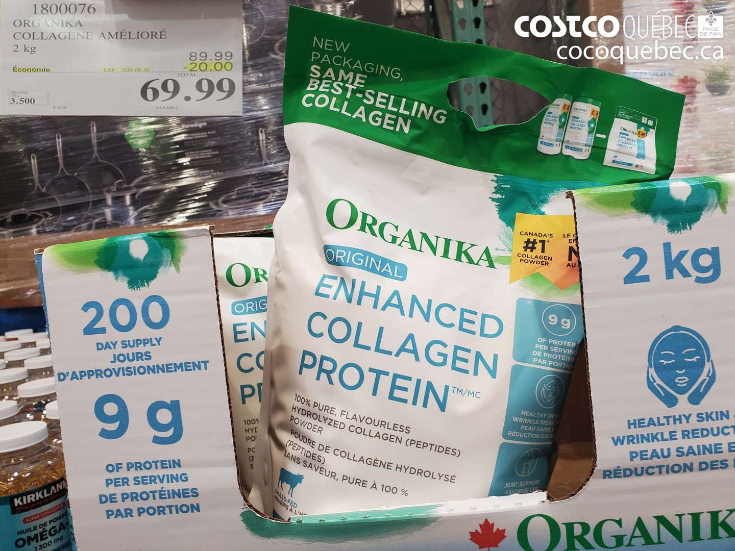 1800076 ORGANIKA COLLAGÈNE AMÉLIORÉ ($20.00 INSTANT SAVINGS EXPIRES ON 2026-08-30) $69.99