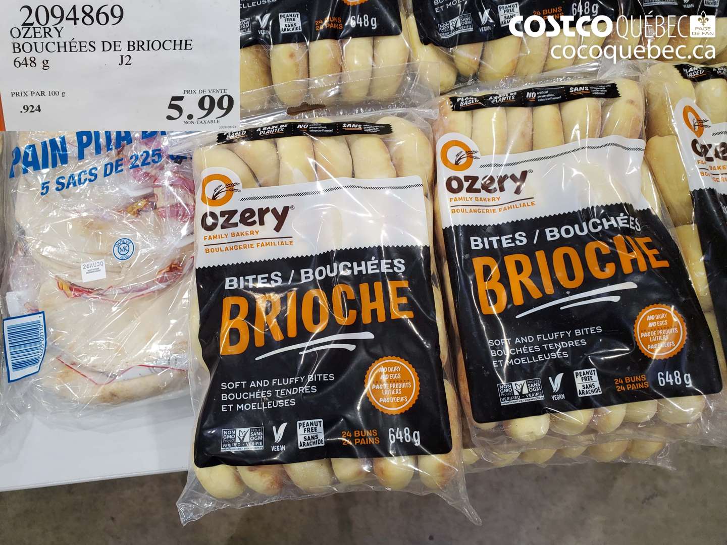 2094869 OZERY BOUCHÉES DE BRIOCHE $5.99