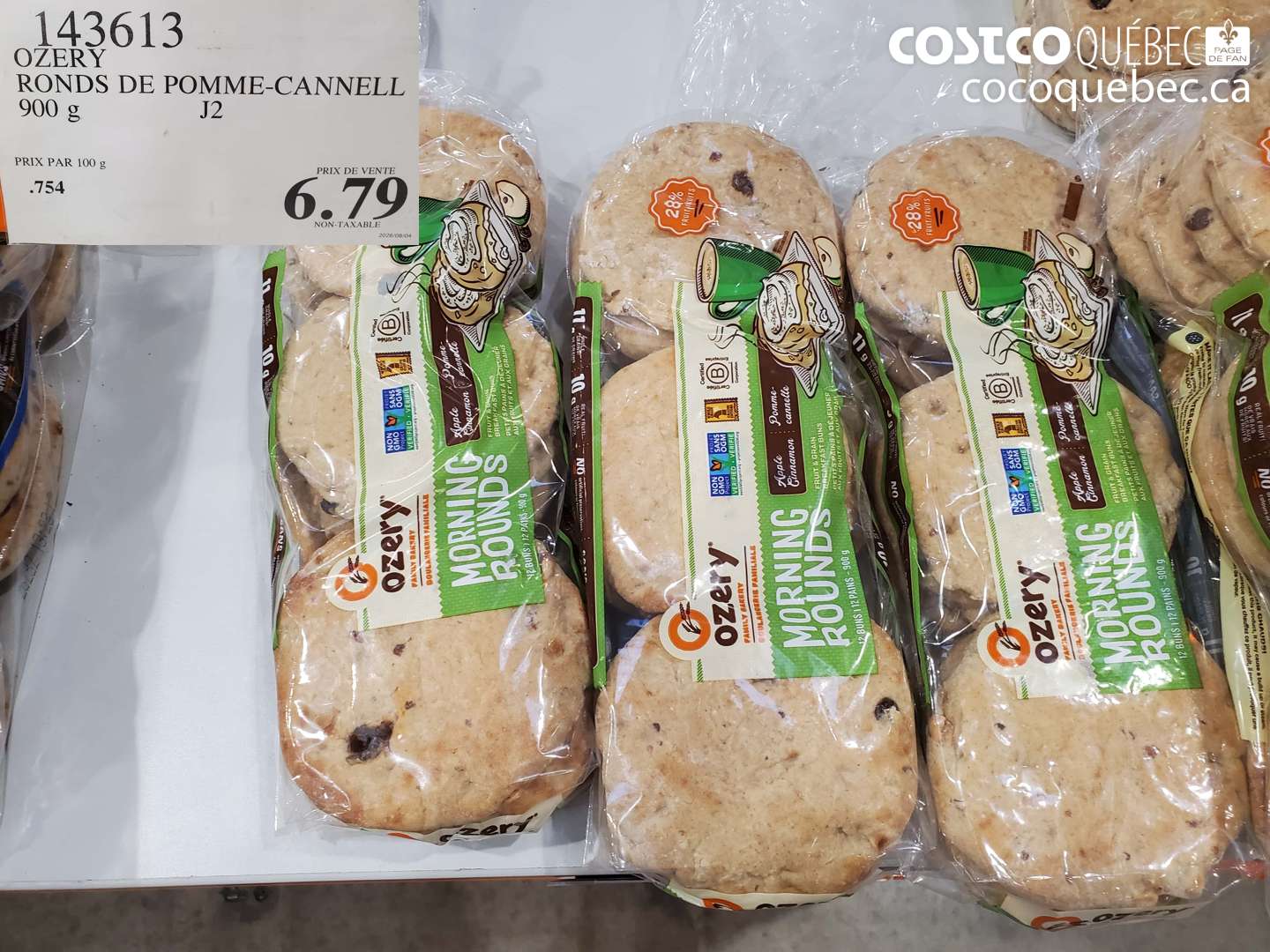 143613 OZERY RONDS DE POMME-CANNELL $6.79