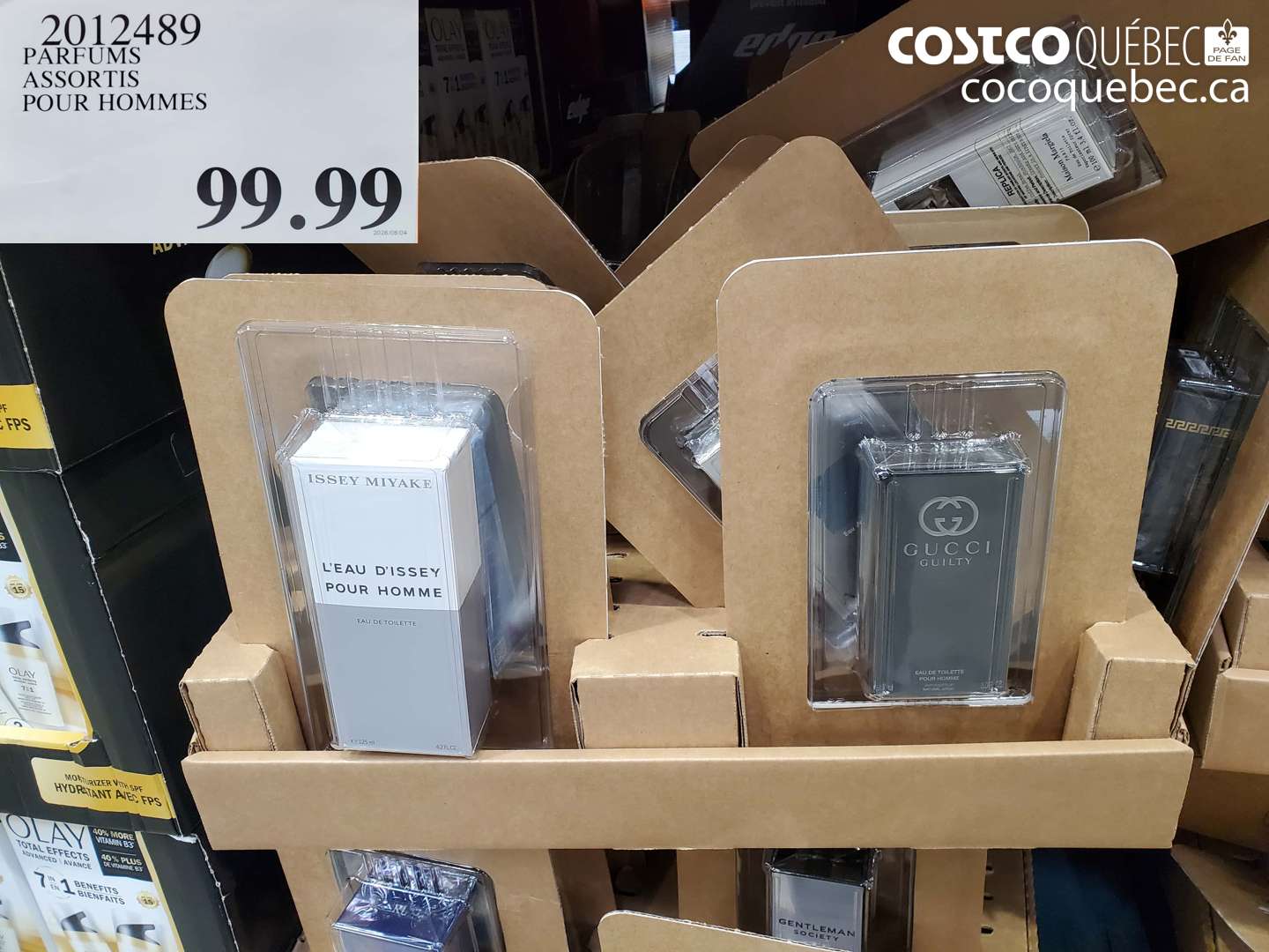 2012489 PARFUMS ASSORTIS POUR HOMMES $99.99