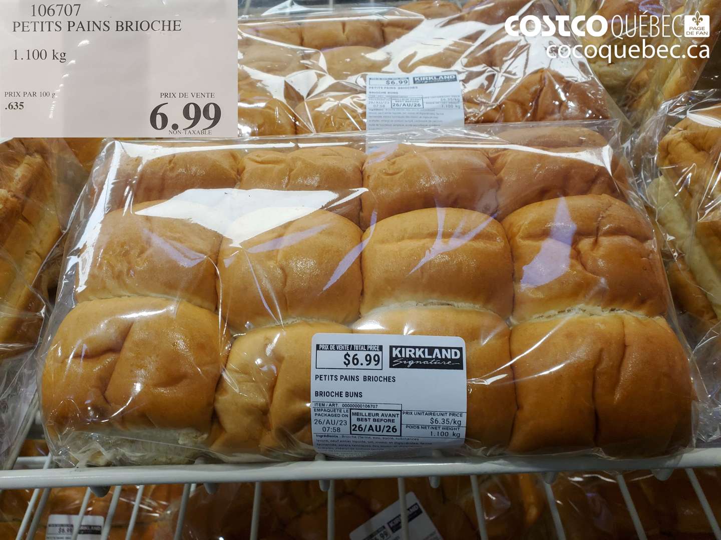 106707 PETITS PAINS BRIOCHE $6.99