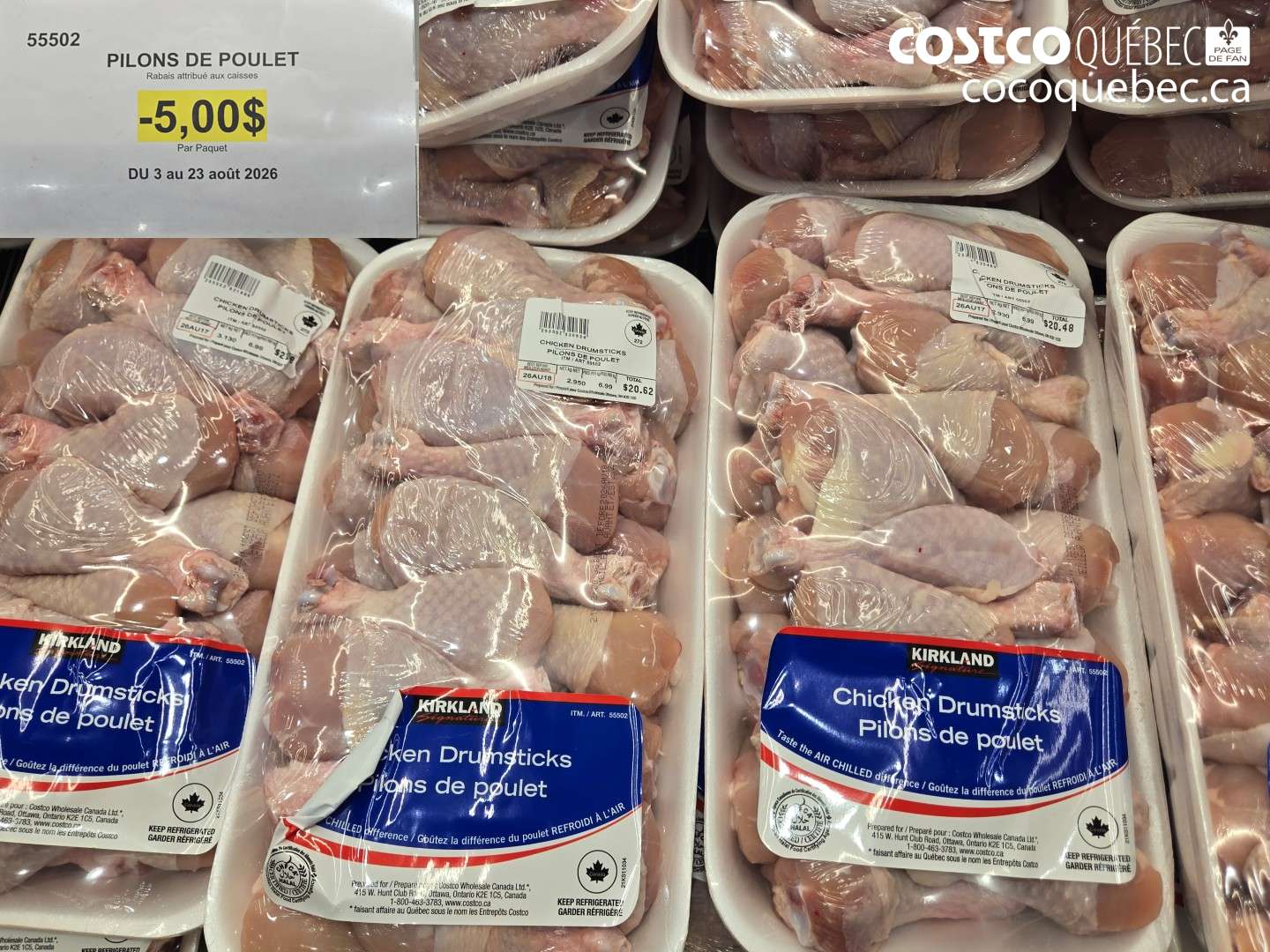 55502 PILONS DE POULET ($5.00 INSTANT SAVINGS EXPIRES ON 2026-08-23)