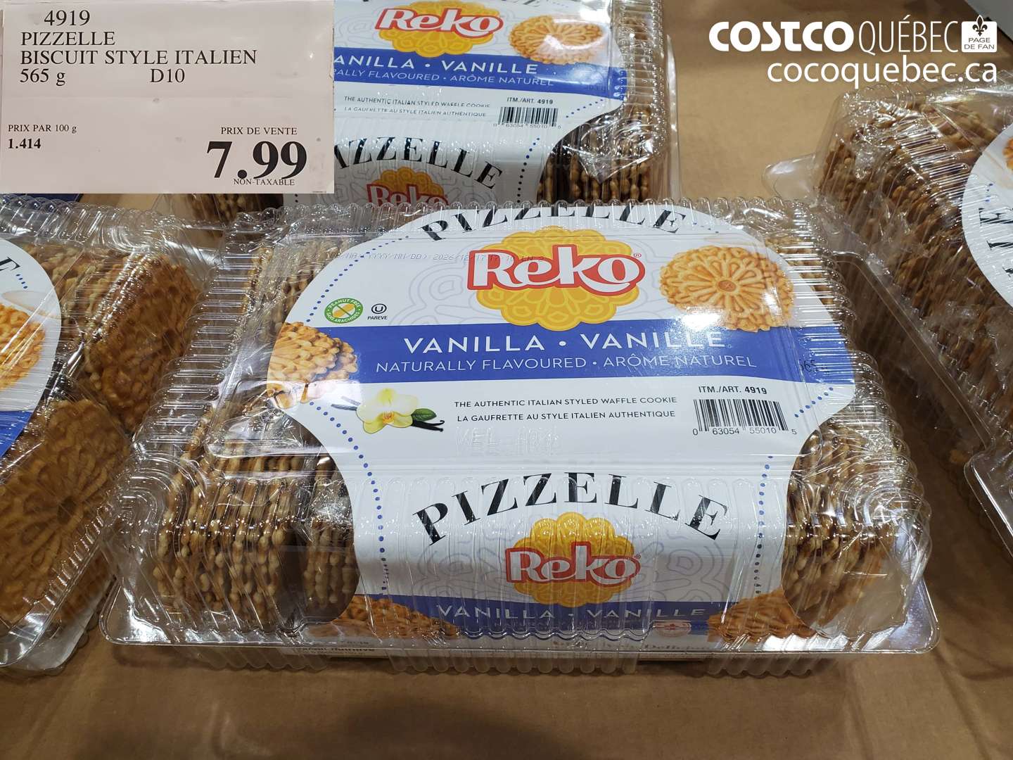 4919 PIZZELLE BISCUIT STYLE ITALIEN $7.99