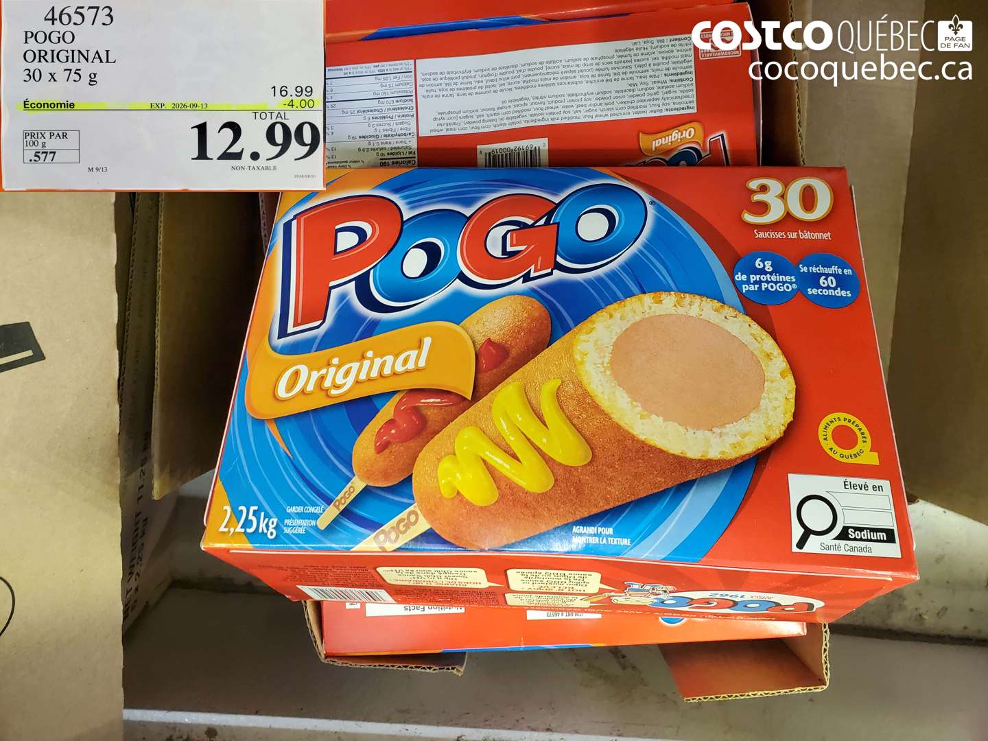 46573 POGO ORIGINAL 30 X 75 G ($4.00 INSTANT SAVINGS EXPIRES ON 2026-09-13) $12.99