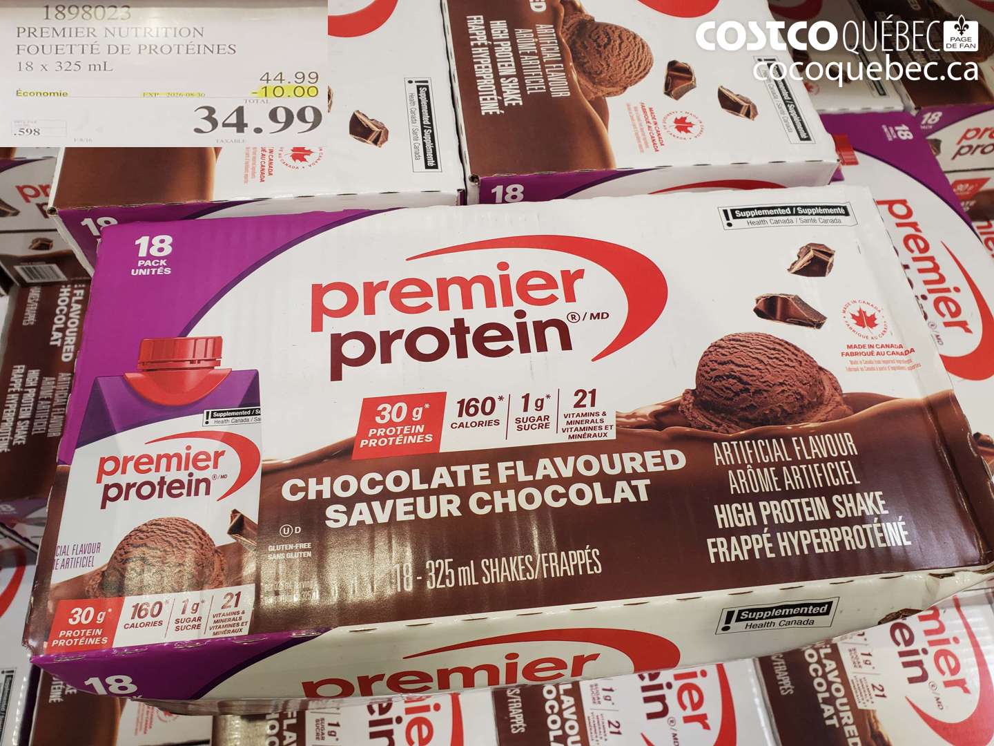 1898023 PREMIER NUTRITION FOUETTÉ DE PROTÉINES ($10.00 INSTANT SAVINGS EXPIRES ON 2026-08-30) $34.99