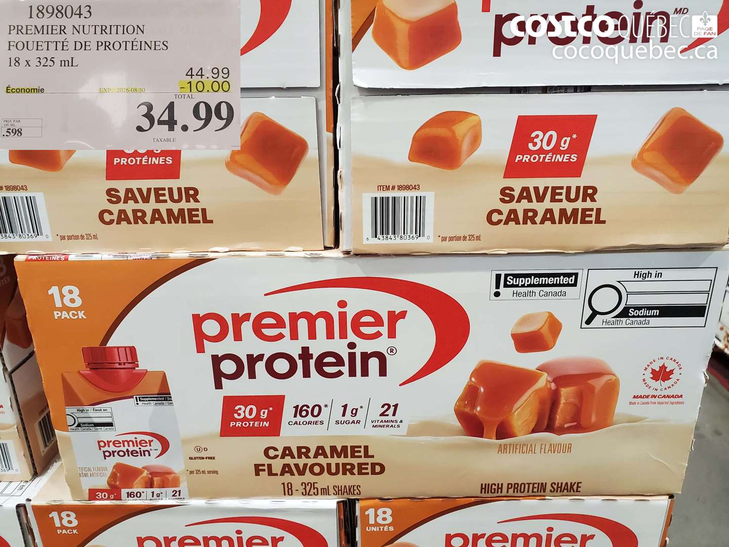 1898043 PREMIER NUTRITION FOUETTÉ DE PROTÉINES ($10.00 INSTANT SAVINGS EXPIRES ON 2026-08-30) $34.99