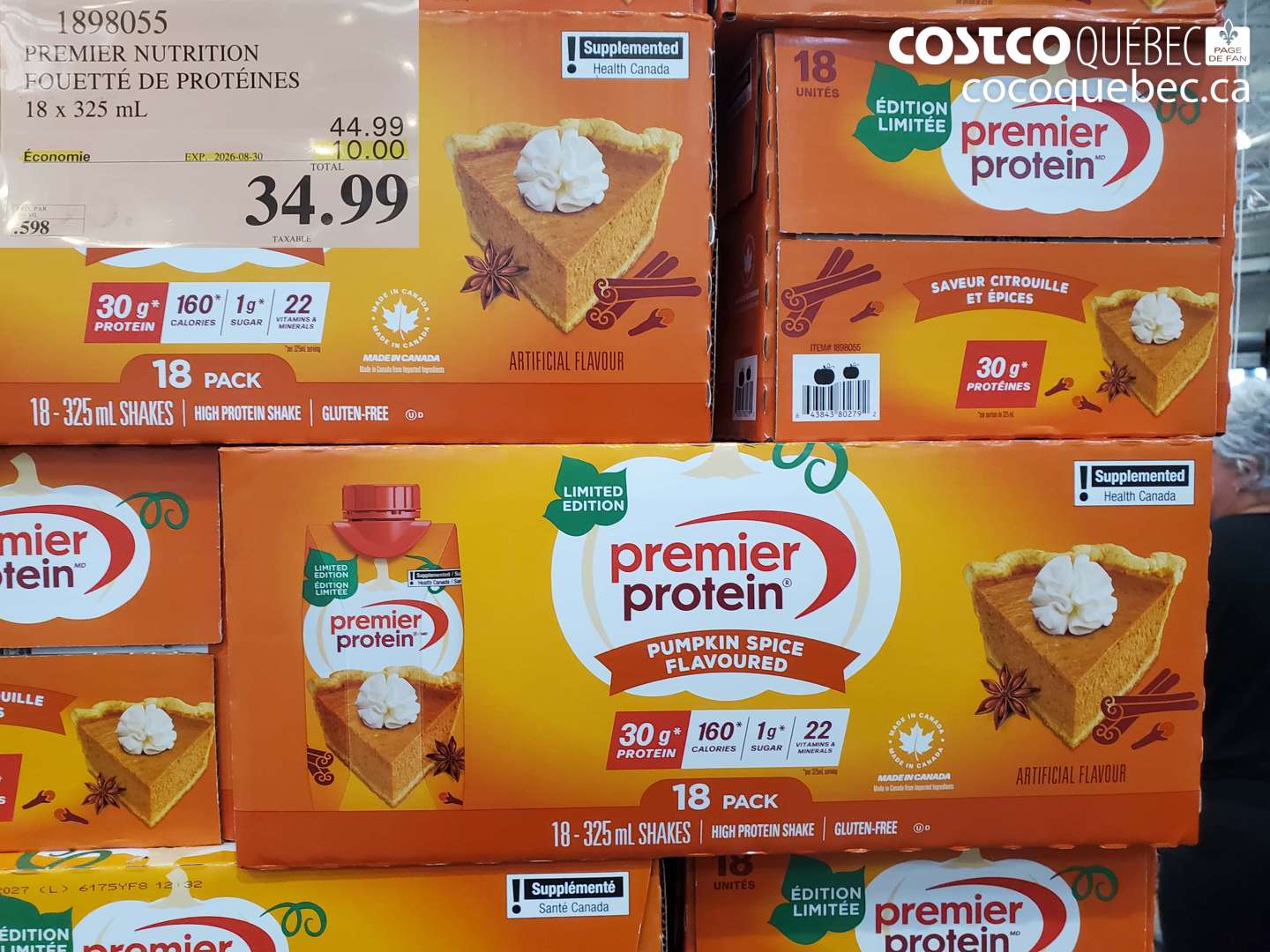 1898055 PREMIER NUTRITION FOUETTÉ DE PROTÉINES ($10.00 INSTANT SAVINGS EXPIRES ON 2026-08-30) $34.99