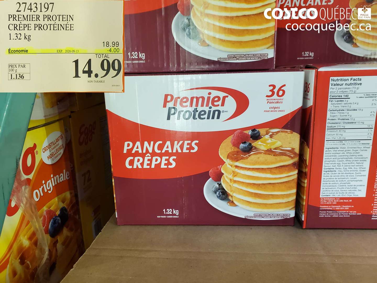 2743197 PREMIER PROTEIN CRÊPE PROTÉINÉE ($4.00 INSTANT SAVINGS EXPIRES ON 2026-09-13) $14.99