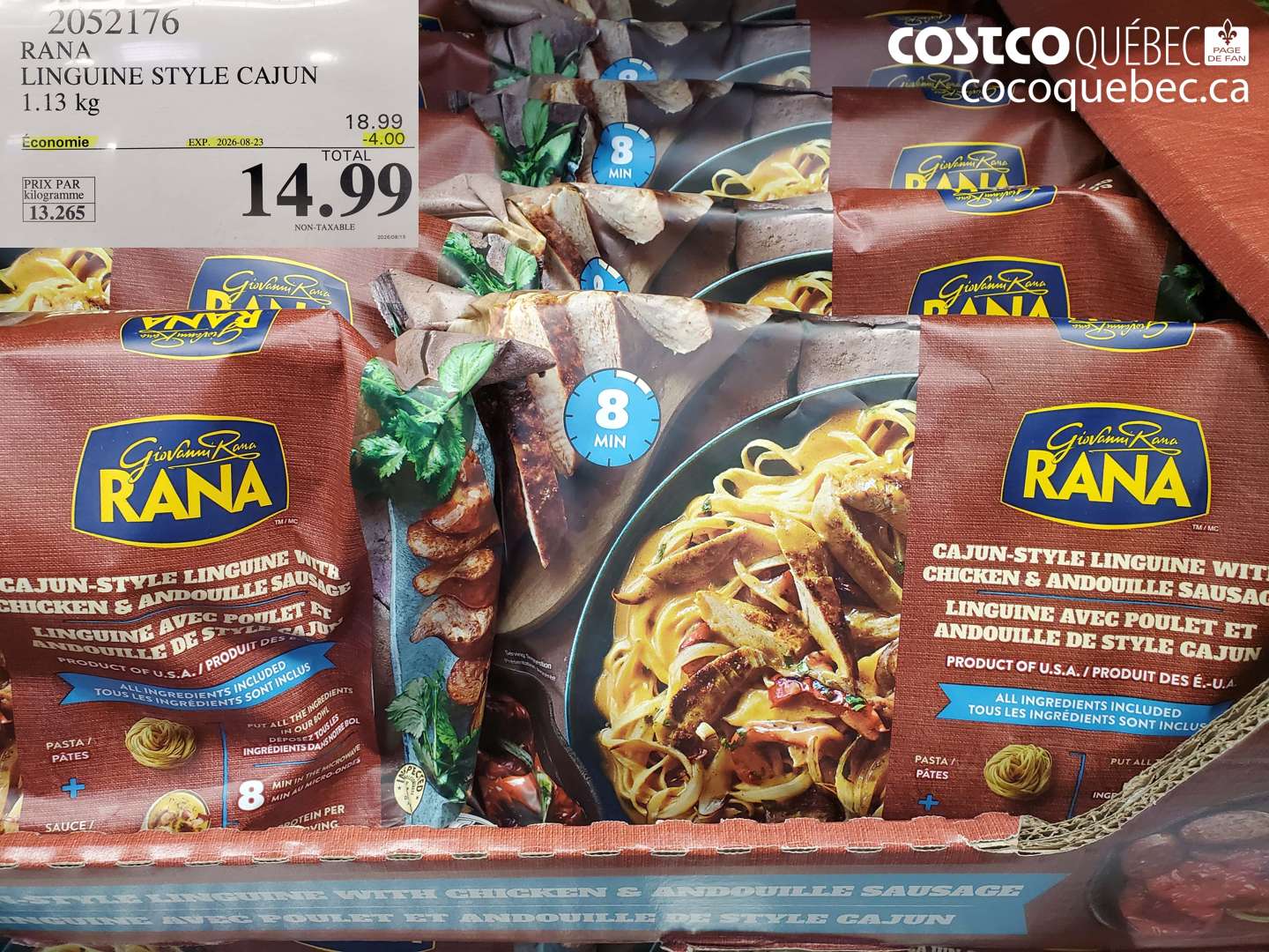 2052176 RANA LINGUINE STYLE CAJUN ($4.00 INSTANT SAVINGS EXPIRES ON 2026-08-23) $14.99