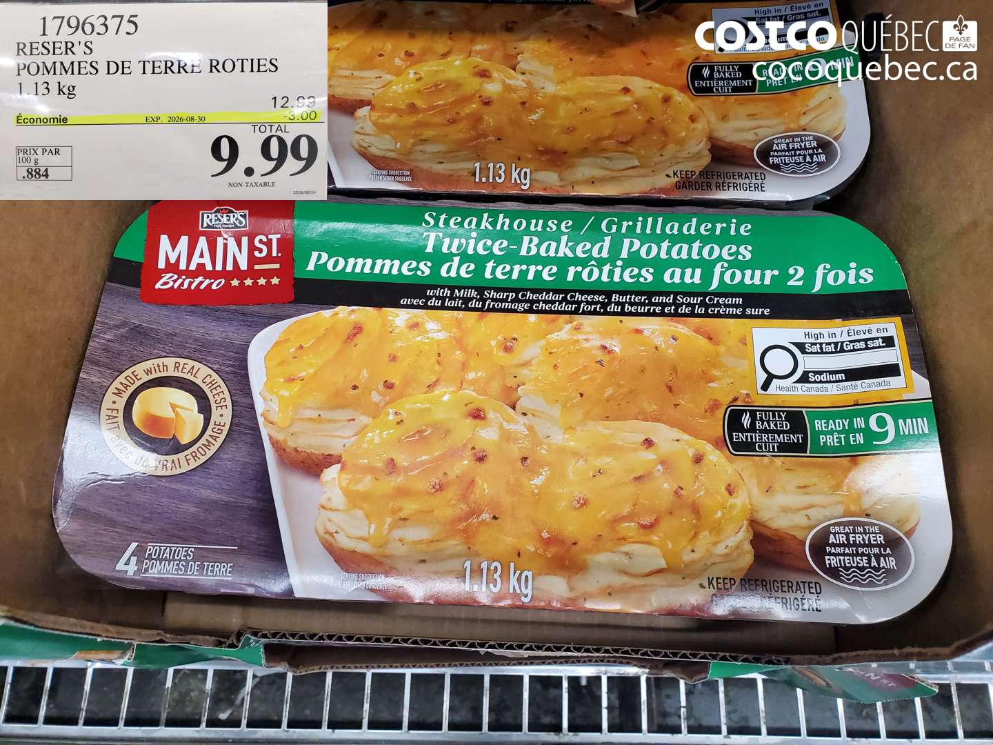 1796375 RESER'S POMMES DE TERRE ROTIES ($3.00 INSTANT SAVINGS EXPIRES ON 2026-08-30) $9.99