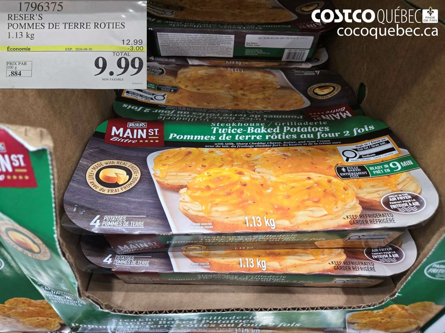 1796375 RESER'S POMMES DE TERRE ROTIES ($3.00 INSTANT SAVINGS EXPIRES ON 2026-08-30) $9.99