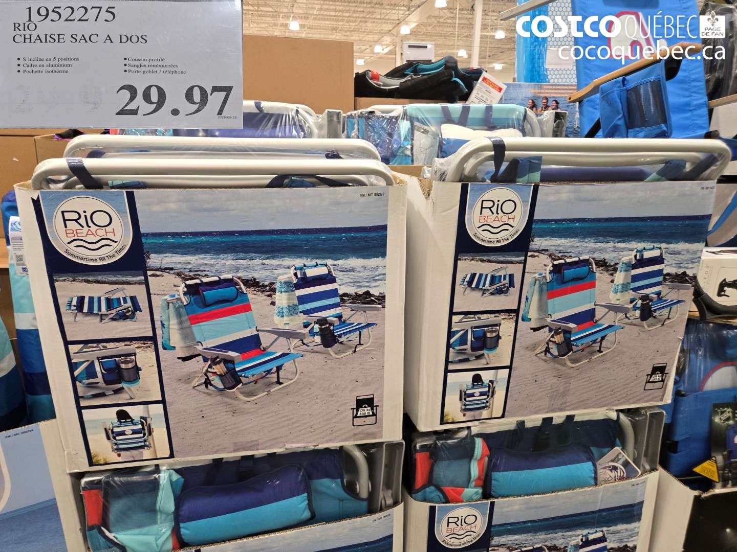 1952275 RIO CHAISE SAC A DOS $29.97