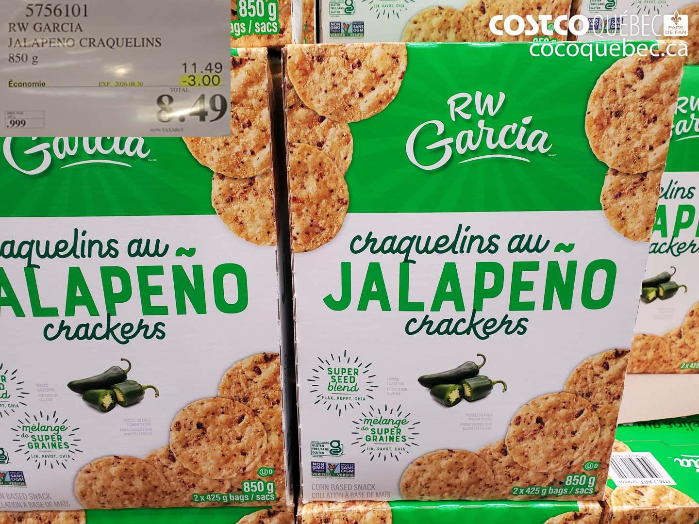 5756101 RW GARCIA JALAPENO CRAQUELINS ($3.00 INSTANT SAVINGS EXPIRES ON 2026-08-30) $8.49