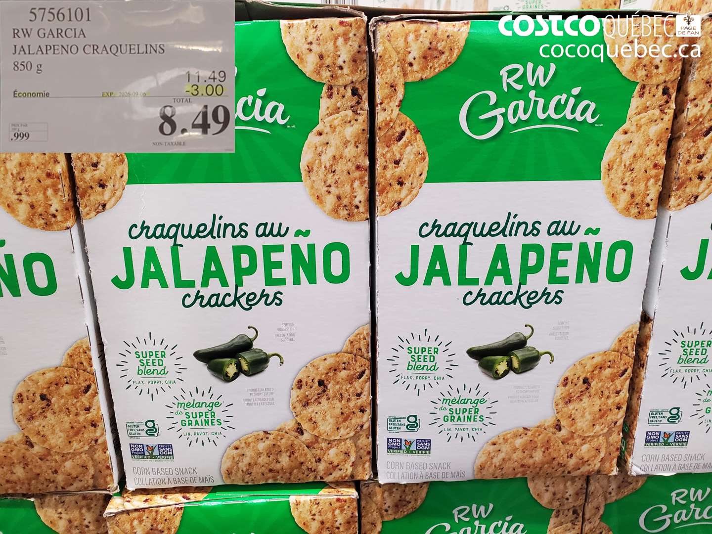 5756101 RW GARCIA JALAPENO CRAQUELINS ($3.00 INSTANT SAVINGS EXPIRES ON 2026-09-06) $8.49
