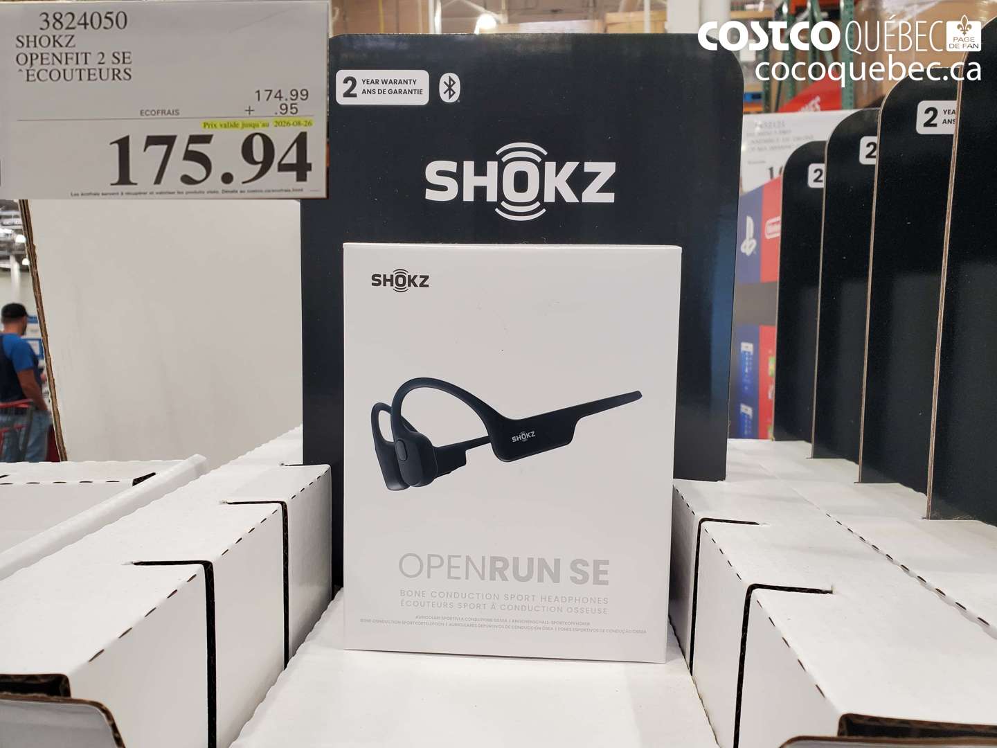 3824050 SHOKZ OPENFIT 2 SE (EXPIRES ON 2026-08-26) $175.94
