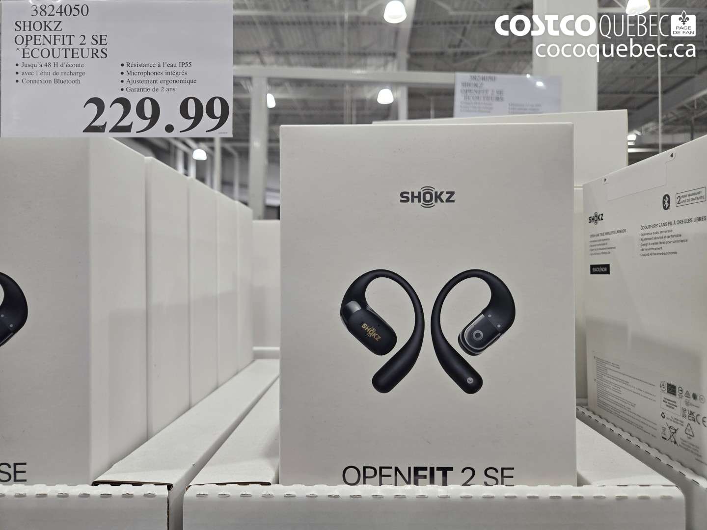 3824050 SHOKZ OPENFIT 2 SE ÉCOUTEURS $229.99
