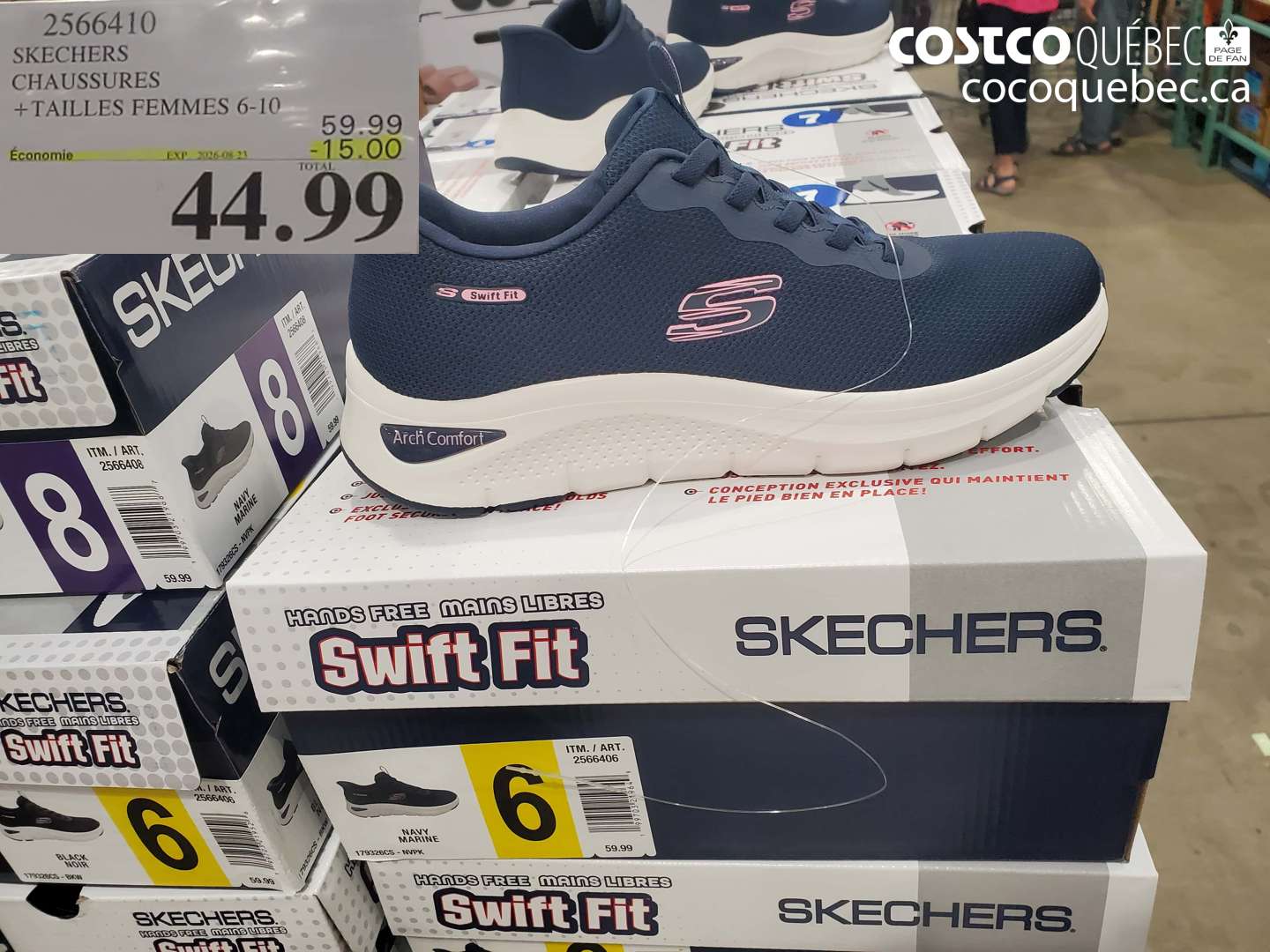 2566410 SKECHERS CHAUSSURES ($15.00 INSTANT SAVINGS EXPIRES ON 2026-08-23) $44.99
