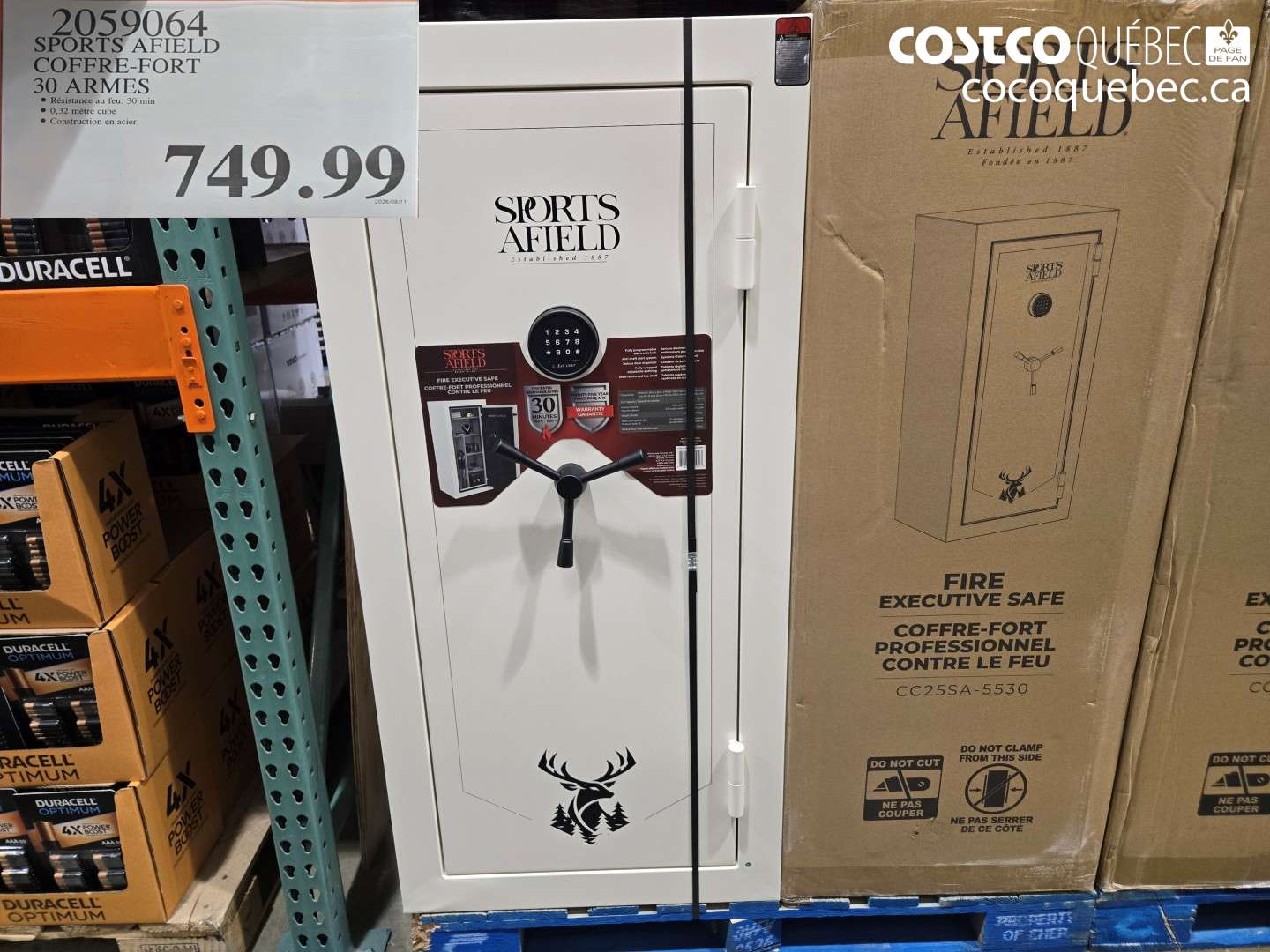 2059064 SPORTS AFIELD COFFRE-FORT 30 ARMES $749.99