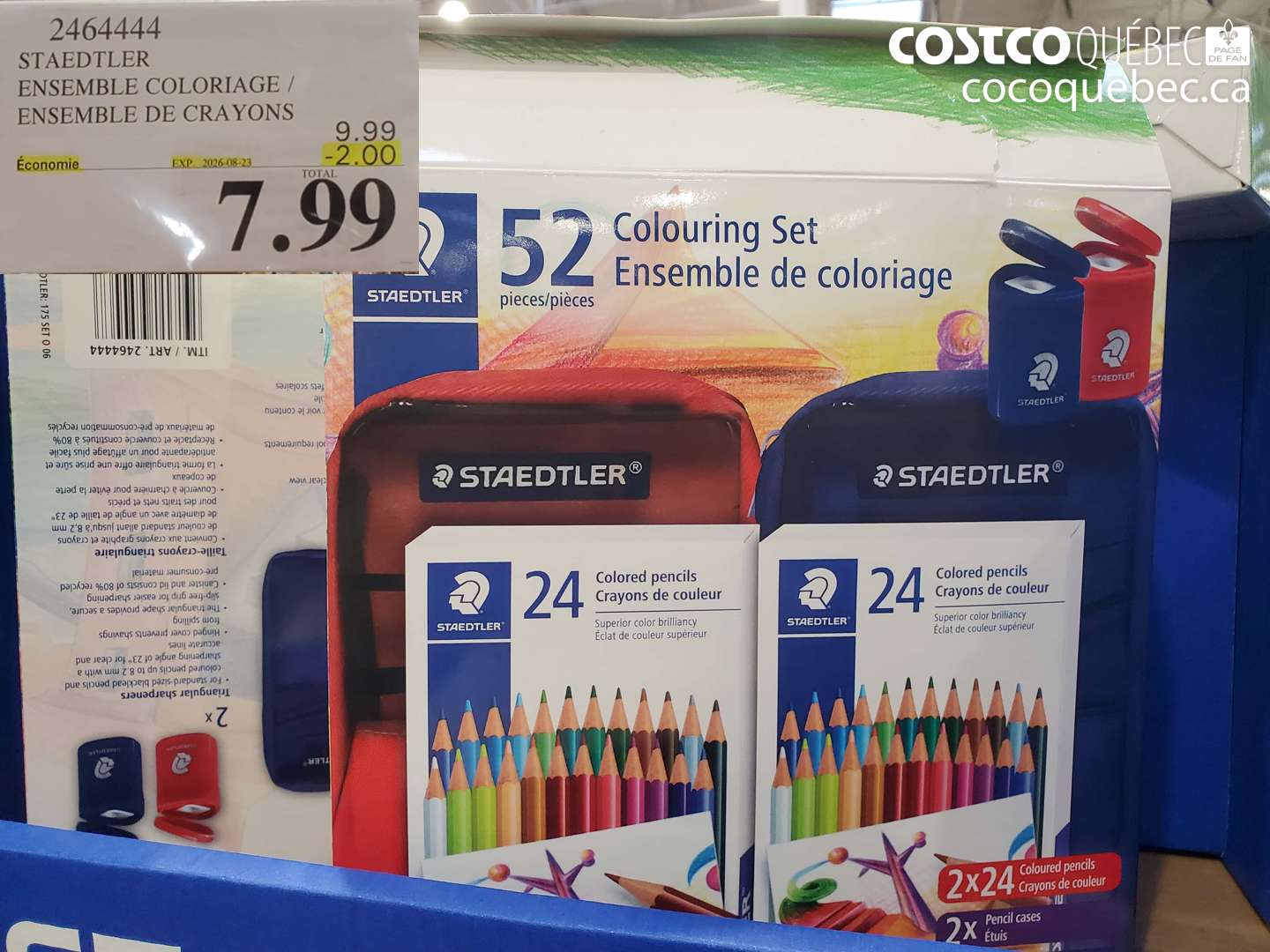 2464444 STAEDTLER ENSEMBLE COLORIAGE / ENSEMBLE DE CRAYONS ($2.00 INSTANT SAVINGS EXPIRES ON 2026-08-23) $7.99