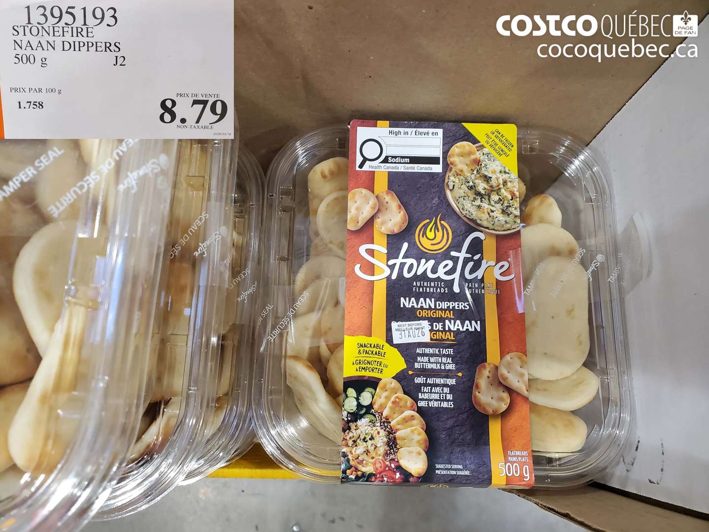 1395193 STONEFIRE NAAN DIPPERS $8.79