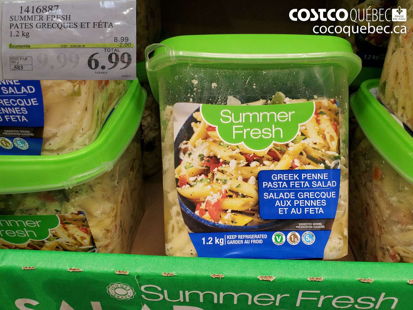 1416887 SUMMER FRESH PATES GRECQUES ET FÉTA ($2.00 INSTANT SAVINGS EXPIRES ON 2026-08-30) $6.99