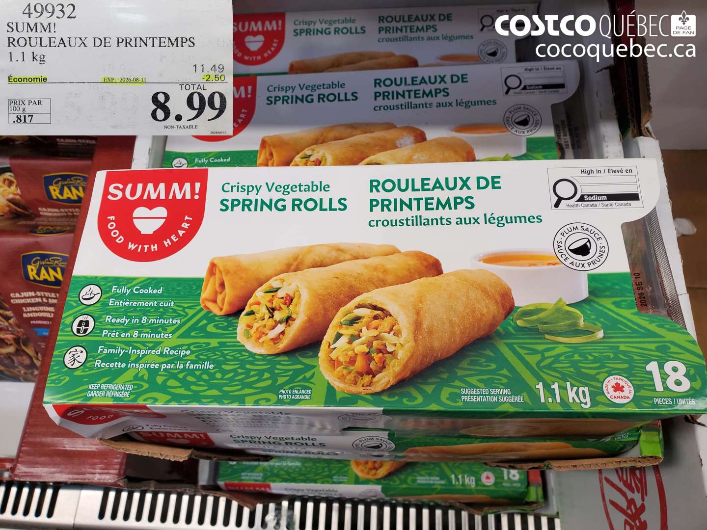 49932 SUMM! ROULEAUX DE PRINTEMPS ($2.50 INSTANT SAVINGS EXPIRES ON 2026-08-11) $8.99