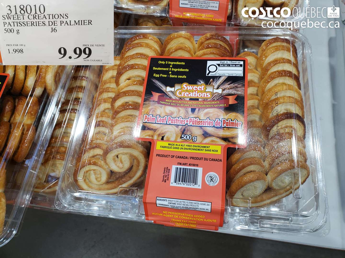 318010 SWEET CREATIONS PATISSERIES DE PALMIER $9.99