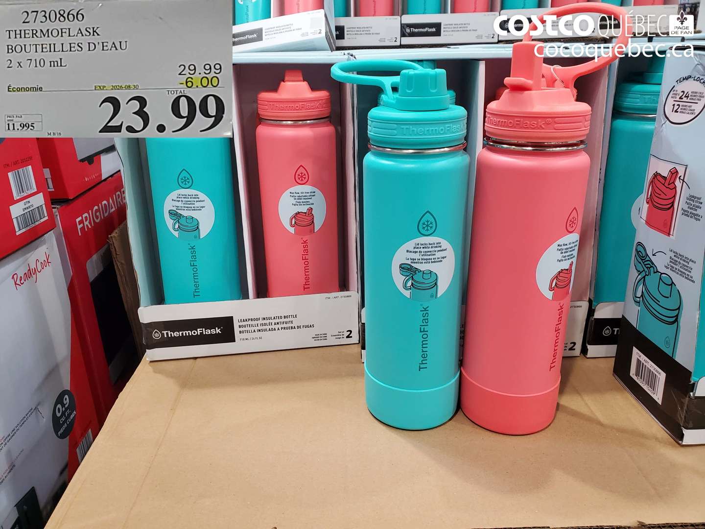 2730866 THERMOFLASK BOUTEILLES D'EAU ($6.00 INSTANT SAVINGS EXPIRES ON 2026-08-30) $23.99