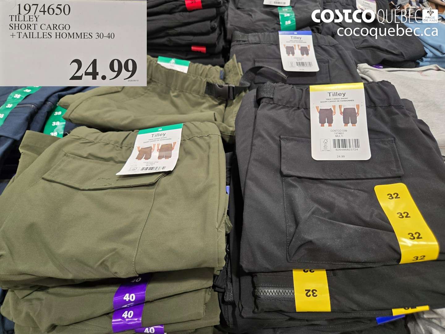 1974650 TILLEY SHORT CARGO $24.99