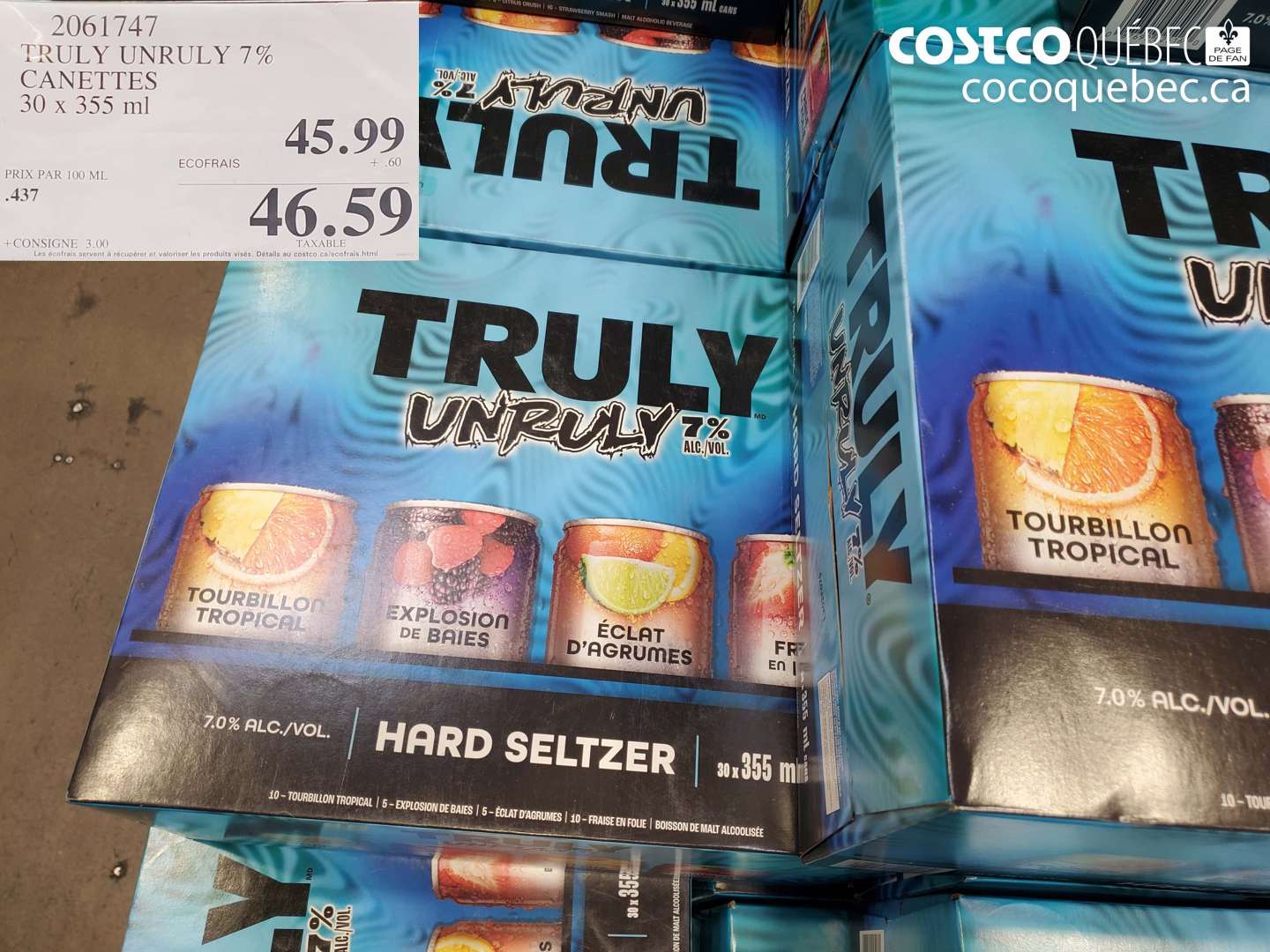 2061747 TRULY UNRULY 7% CANETTES $45.99