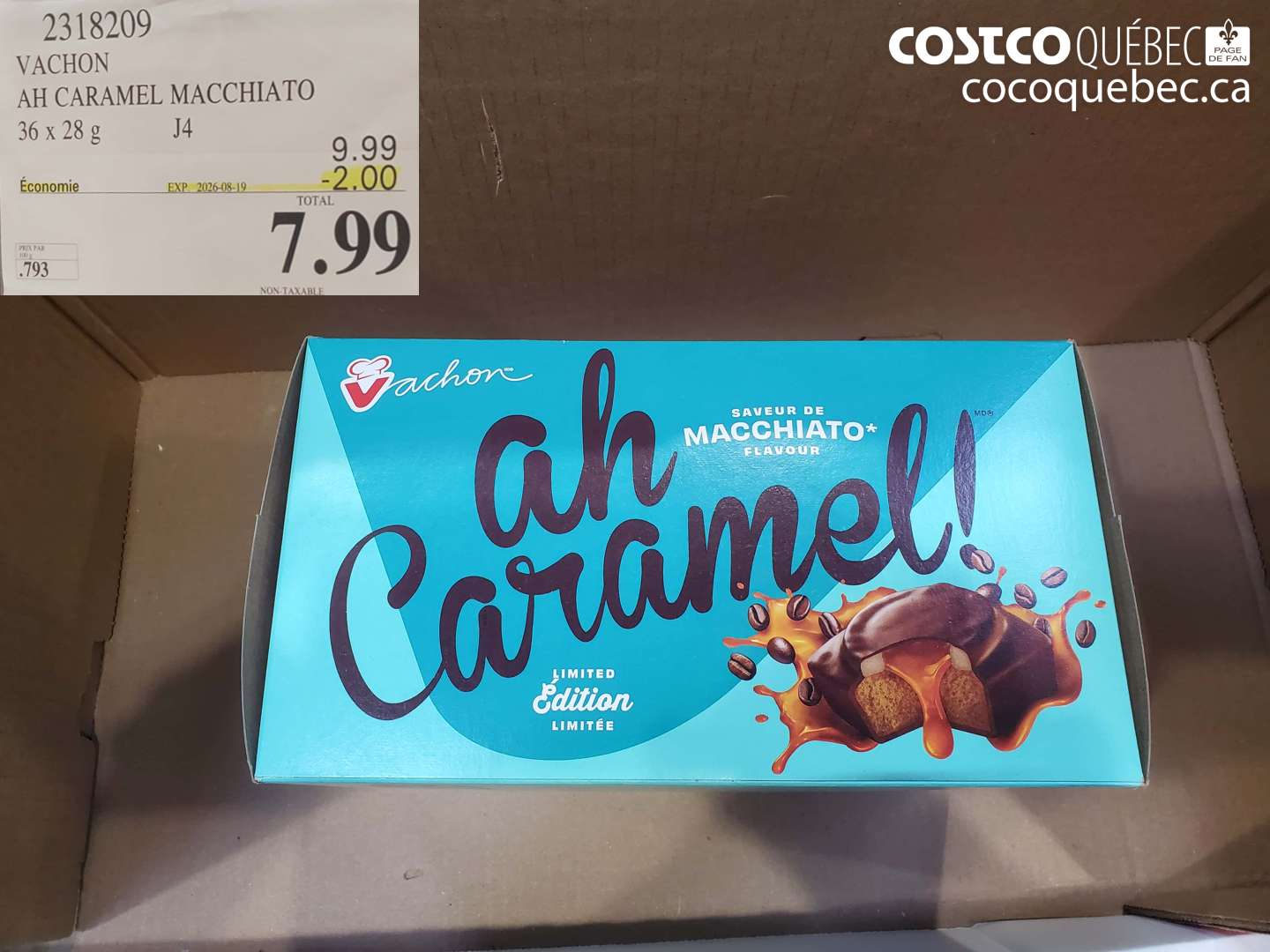 2318209 VACHON AH CARAMEL MACCHIATO ($2.00 INSTANT SAVINGS EXPIRES ON 2026-08-19) $7.99