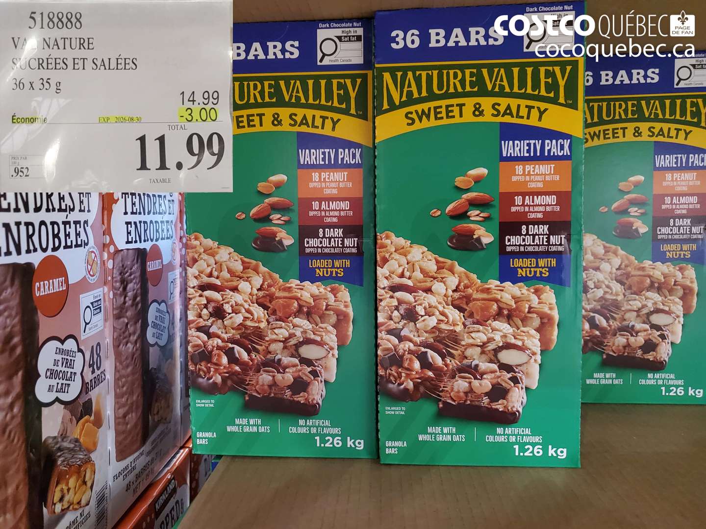 518888 VA NATURE SUCRÉES ET SALÉES 36 X 35 G ($3.00 INSTANT SAVINGS EXPIRES ON 2026-08-30) $11.99